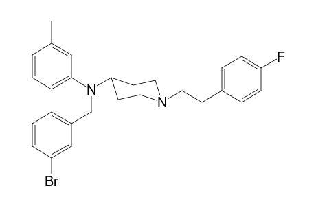 N-3-Bromobenzyl-1-[2-(4-fluorophenyl)ethyl]-N-3-methylphenylpiperidin-4-amine