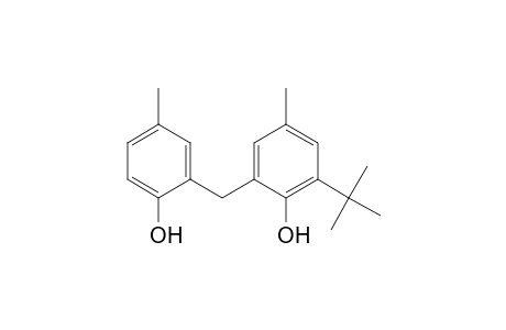 2-tert-Butyl-4-methyl-6-[(5-methyl-2-oxidanyl-phenyl)methyl]phenol
