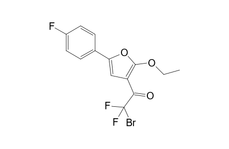 2-Bromo-1-(2-ethoxy-5-(4-fluorophenyl)furan-3-yl)-2,2-difluoroethanone