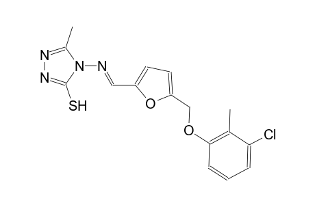 4-[((E)-{5-[(3-chloro-2-methylphenoxy)methyl]-2-furyl}methylidene)amino]-5-methyl-4H-1,2,4-triazole-3-thiol