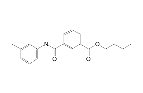 Isophthalic acid, monoamide, N-(3-methylphenyl)-, butyl ester