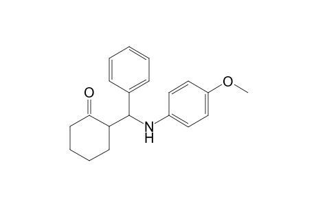 2-[Phenyl-N-(4-methoxyphenylamino)methyl]cyclohexanone