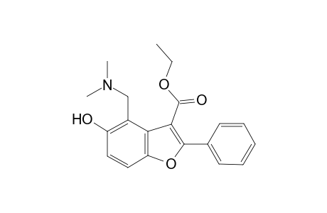 Ethyl 4-[(dimethylamino)methyl]-5-hydroxy-2-phenyl-1-benzofuran-3-carboxylate