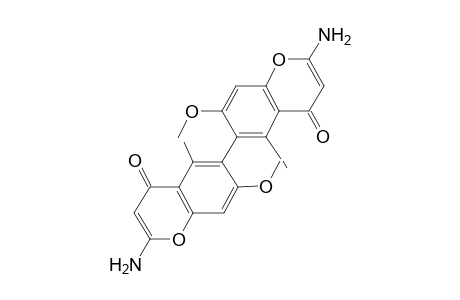 2-Amino-6-(2-amino-4-keto-7-methoxy-5-methyl-chromen-6-yl)-7-methoxy-5-methyl-chromone
