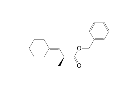 Propanoic acid, 3-cyclohexylidene-2-methyl-, phenylmethyl ester, (S)-