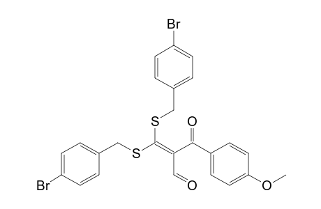 2-(4'-Methoxybenzoyl)-3,3-bis(4"-bromobenzylthio)-2-propenal