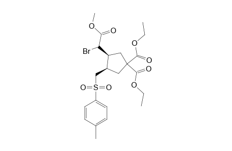 DIETHYL-3-[BROMO-(METHOXYCARBONYL)-METHYL]-4-(TOSYLMETHYL)-CYCLOPENTANE-1,1-DICARBOXYLATE,ISOMER-#A
