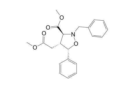 2-BENZYL-4-METHOXYCARBONYLMETHYL-5-PHENYLISOXAZOLIDINE-3-CARBOXYLIC-ACID-METHYLESTER