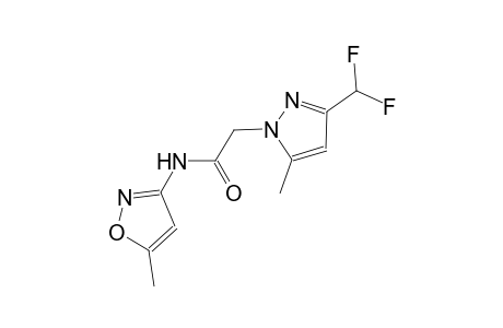 2-[3-(difluoromethyl)-5-methyl-1H-pyrazol-1-yl]-N-(5-methyl-3-isoxazolyl)acetamide