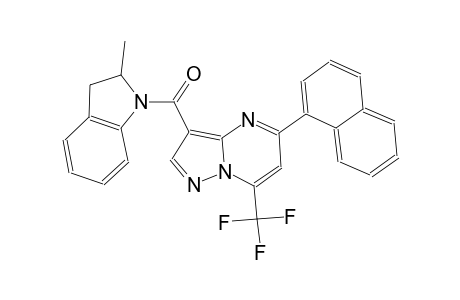 3-[(2-methyl-2,3-dihydro-1H-indol-1-yl)carbonyl]-5-(1-naphthyl)-7-(trifluoromethyl)pyrazolo[1,5-a]pyrimidine