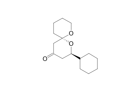 (2R,6S)-2-Cyclohexyl-1,7-dioxaspiro[5.5]undecan-4-one
