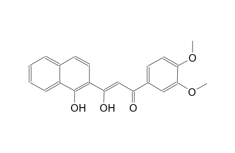 (2Z)-1-(3,4-dimethoxyphenyl)-3-hydroxy-3-(1-hydroxy-2-naphthyl)-2-propen-1-one