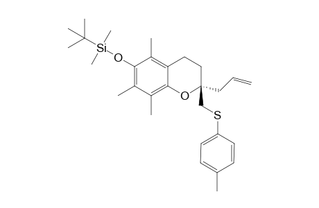 (2R)-Allyl-6-(tert-butyldimethylsilyloxy)-5,7,8-trimethyl-2-(ptolylthiomethyl) chroman