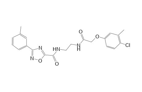 1,2,4-oxadiazole-5-carboxamide, N-[2-[[2-(4-chloro-3-methylphenoxy)acetyl]amino]ethyl]-3-(3-methylphenyl)-