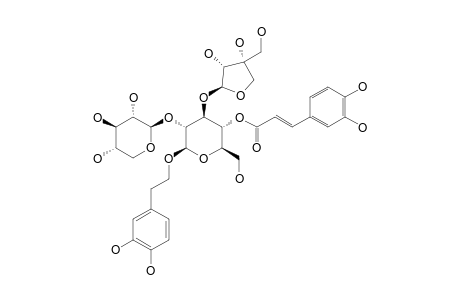 FUCATOSIDE_B;1-O-3,4-(DIHYDROXYPHENYL)-ETHYL-BETA-D-APIOFURANOSYL-(1->2)-BETA-D-XYLOPYRANOSYL-(1->3)-4-O-CAFFEOYL-BETA-D-GLUCOPYRANOSIDE