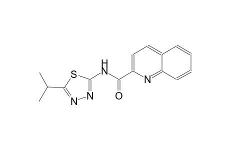 2-quinolinecarboxamide, N-[5-(1-methylethyl)-1,3,4-thiadiazol-2-yl]-