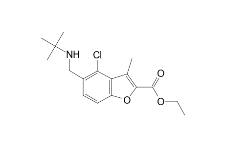 Ethyl 5-[(tert-butylamino)methyl]-4-chloro-3-methyl-1-benzofuran-2-carboxylate