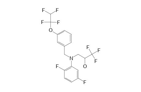 3-[(2,5-DIFLUOROPHENYL)-[[3-(1,1,2,2-TETRAFLUOROETHOXY-PHENYL]-METHYL]-AMINO]-1,1,1-TRIFLUORO-2-PROPANOL