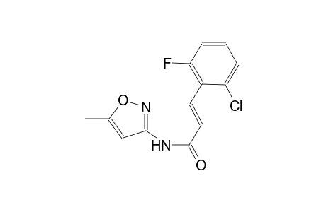 (2E)-3-(2-chloro-6-fluorophenyl)-N-(5-methyl-3-isoxazolyl)-2-propenamide