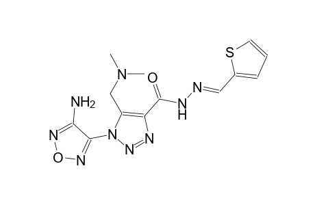 1-(4-amino-1,2,5-oxadiazol-3-yl)-5-[(dimethylamino)methyl]-N'-[(E)-2-thienylmethylidene]-1H-1,2,3-triazole-4-carbohydrazide