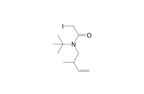 N-tert-Butyl-2-iodo-N-(2-methylbut-3-enyl)acetamide
