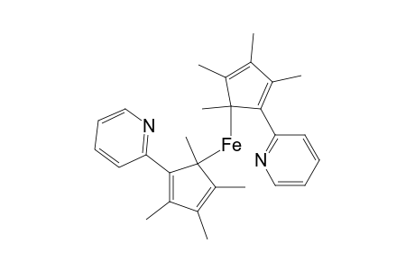 bis{ 1,2,3,4-Tetramethyl-5-[ 2'-pyridyl]-cyclopenta-2,4-dien-1-yl} iron