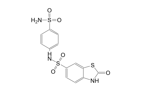 N-[4-(aminosulfonyl)phenyl]-2-oxo-2,3-dihydro-1,3-benzothiazole-6-sulfonamide