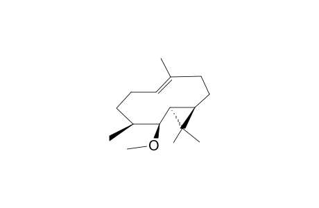 (4S*,5S*,6R*,7R*)-5-METHOXY-1(10)E-LEPIDOZENE