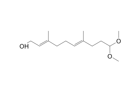 (2E,6E)-10,10-Dimethoxy-3,7-dimethyl-2,6-decadien-1-ol