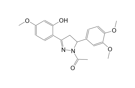 2-[1-acetyl-5-(3,4-dimethoxyphenyl)-4,5-dihydro-1H-pyrazol-3-yl]-5-methoxyphenol