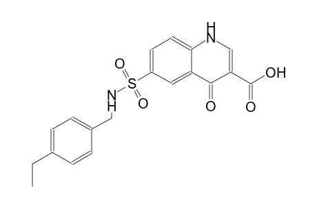 6-{[(4-ethylbenzyl)amino]sulfonyl}-4-oxo-1,4-dihydro-3-quinolinecarboxylic acid
