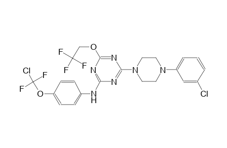 1,3,5-triazin-2-amine, N-[4-(chlorodifluoromethoxy)phenyl]-4-[4-(3-chlorophenyl)-1-piperazinyl]-6-(2,2,2-trifluoroethoxy)-