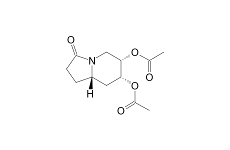 3(2H)-Indolizinone, 6,7-bis(acetyloxy)hexahydro-, [6R-(6.alpha.,7.alpha.,8a.beta.)]-