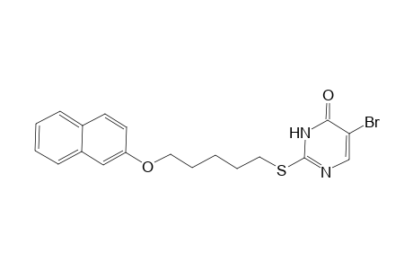 5-Bromo-2-([5-(2-naphthyloxy)pentyl]sulfanyl)-4(3H)-pyrimidinone