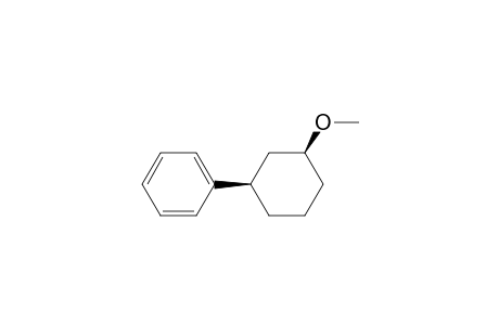 Benzene, (3-methoxycyclohexyl)-, cis-