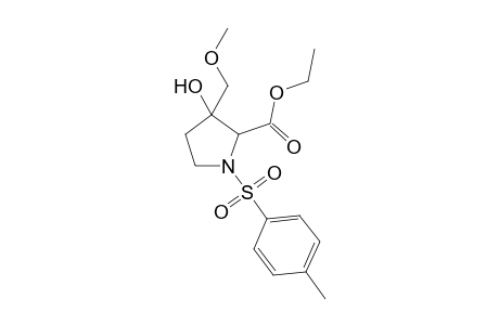 Ethyl 3-hydroxy-3-(methoxymethyl)-1-[(4'-tolylsulfonyl)pyrrolidine-2-carboxylate