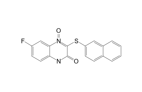 6-Fluoro-3-(naphthalen-2-ylsulfanyl)quinoxalin-2(1H)-one 4-Oxide