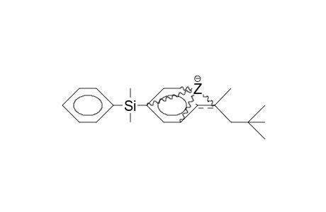 2-(4-[Dimethyl-phenyl-silyl]-phenyl)-4,4-dimethyl-pentan-2-ide anion