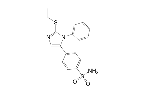 4-(Ethylthio-1-phenylimidazol-5-yl)benzenesulfonamide