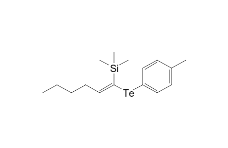(E)-1-Trimethylsilyl-1-(4-methylphenyltelluro)-1-hexene