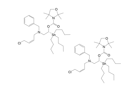 RAC-[1S,2(2E)]-2-[N-BENZYL-N-(4-CHLOROBUT-2-ENYL)-AMINO]-1-TRIBUTYLSTANNYLETHYL-2,2,4,4-TETRAMETHYL-1,3-OXAZOLIDINE-3-CARBOXYLATE