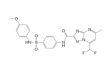 7-(difluoromethyl)-N-{4-[(4-methoxyanilino)sulfonyl]phenyl}-5-methyl[1,2,4]triazolo[1,5-a]pyrimidine-2-carboxamide