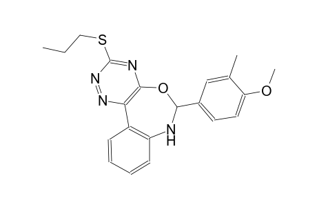 methyl 2-methyl-4-[3-(propylsulfanyl)-6,7-dihydro[1,2,4]triazino[5,6-d][3,1]benzoxazepin-6-yl]phenyl ether