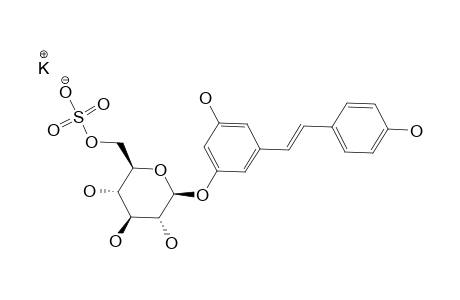 TRANS-RESVERATROL-3-O-BETA-D-GLUCOPYRANOSIDE-6''-SULFATE