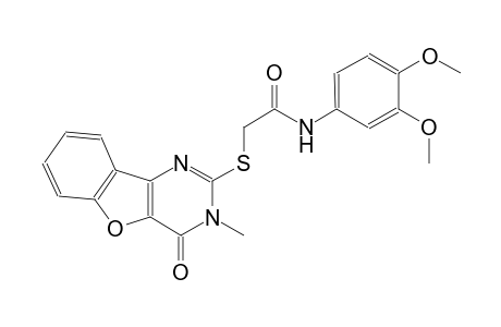 acetamide, 2-[(3,4-dihydro-3-methyl-4-oxobenzofuro[3,2-d]pyrimidin-2-yl)thio]-N-(3,4-dimethoxyphenyl)-