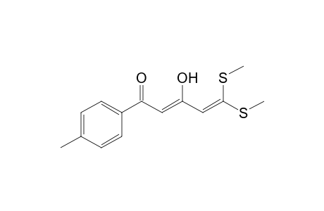 5-(4-Methylphenyl)-1,1-bis(methylthio)-3-hydroxy-1,3-pentadien-5-one
