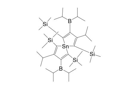 2,7-bis(diisopropylboryl)-3,8-diisopropyl-1,4,6,9-tetrakis(trimethylsilyl)-5-stannaspiro[4.4]nona-1,3,6,8-tetraene