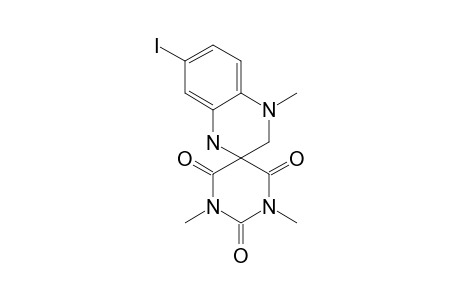 1,2,3,4-TETRAHYDRO-7-IODO-4-METHYLQUINOXALINE-2-SPIRO-5'-(HEXAHYDRO-1',3'-DIMETHYL-2',4',6'-TRIOXOPYRIMIDINE)