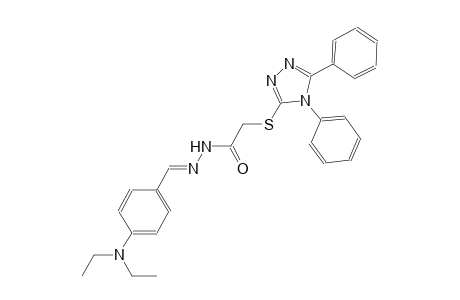 N'-{(E)-[4-(diethylamino)phenyl]methylidene}-2-[(4,5-diphenyl-4H-1,2,4-triazol-3-yl)sulfanyl]acetohydrazide