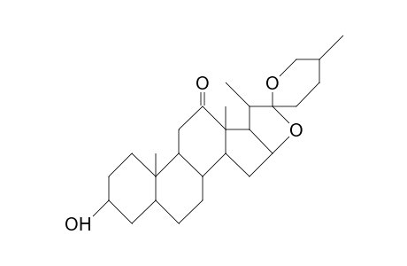 3b-Hydroxy-(25R)-5a-spirostan-12-one